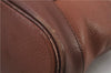 Authentic Burberrys Vintage Leather 2Way Shoulder Hand Bag Purse Brown 8496C