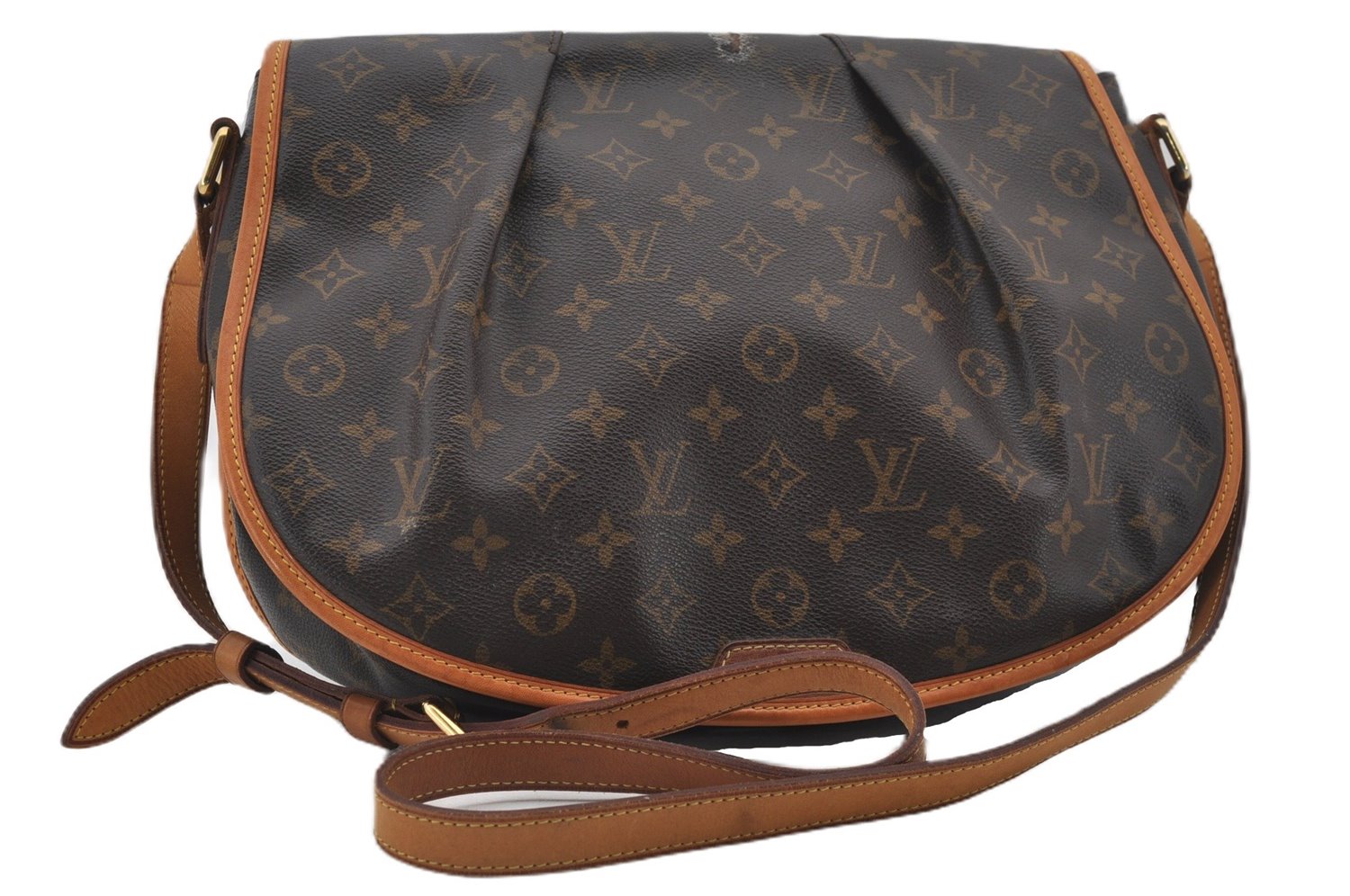 Authentic Louis Vuitton Monogram Menilmontant MM M40473 Shoulder Cross Bag 8497E