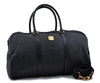 Authentic MCM Visetos PVC Leather 2Way Travel Boston Bag Black 8503C