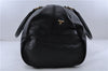 Authentic MCM Visetos PVC Leather 2Way Travel Boston Bag Black 8503C