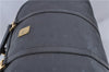 Authentic MCM Visetos PVC Leather 2Way Travel Boston Bag Black 8503C