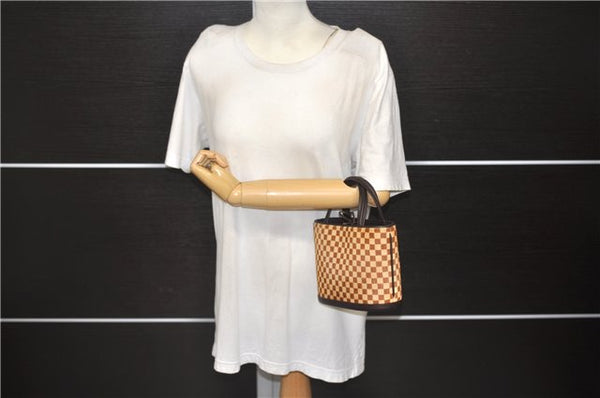 Authentic Louis Vuitton Damier Sauvage Impala Hand Bag M92133 LV 8504D