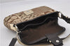 Authentic COACH Signature Shoulder Hand Bag Canvas Leather F12316 Brown 8506F