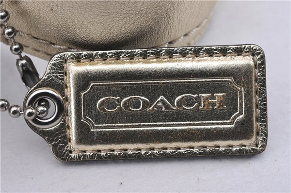 Authentic COACH Signature Shoulder Hand Bag Canvas Leather F12316 Brown 8506F