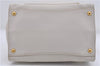 Authentic PRADA Leather 2Way Shoulder Hand Bag White 8508D