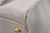 Authentic PRADA Leather 2Way Shoulder Hand Bag White 8508D