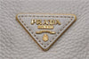 Authentic PRADA Leather 2Way Shoulder Hand Bag White 8508D