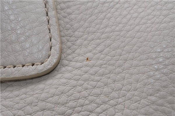 Authentic PRADA Leather 2Way Shoulder Hand Bag White 8508D