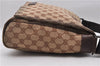 Authentic GUCCI Shoulder Cross Body Bag GG Canvas Leather 146236 Brown 8509C