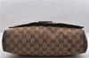 Authentic GUCCI Shoulder Cross Body Bag GG Canvas Leather 146236 Brown 8509C