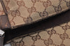 Authentic GUCCI Shoulder Cross Body Bag GG Canvas Leather 146236 Brown 8509C