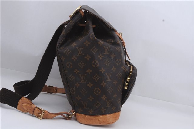 Authentic Louis Vuitton Monogram Montsouris GM Backpack M51135 LV 8509D