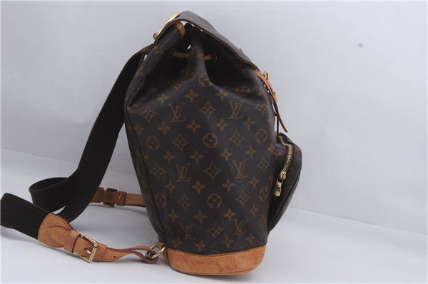 Authentic Louis Vuitton Monogram Montsouris GM Backpack M51135 LV 8509D