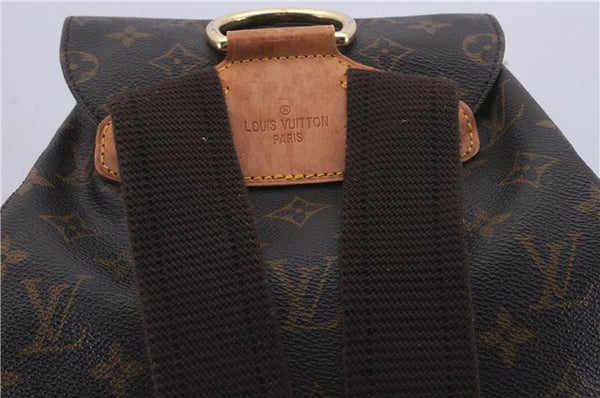 Authentic Louis Vuitton Monogram Montsouris GM Backpack M51135 LV 8509D