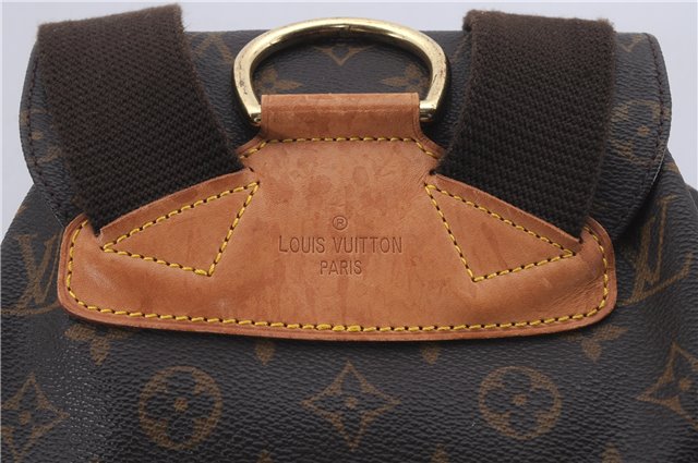 Authentic Louis Vuitton Monogram Montsouris GM Backpack M51135 LV 8509D