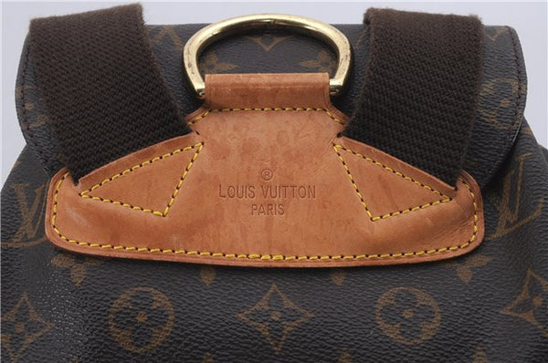 Authentic Louis Vuitton Monogram Montsouris GM Backpack M51135 LV 8509D