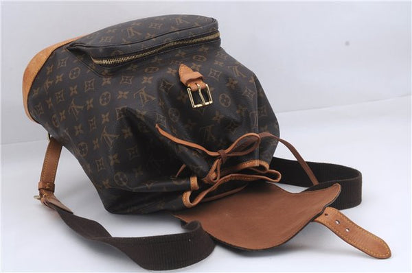 Authentic Louis Vuitton Monogram Montsouris GM Backpack M51135 LV 8509D