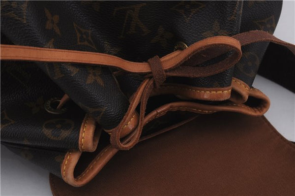 Authentic Louis Vuitton Monogram Montsouris GM Backpack M51135 LV 8509D