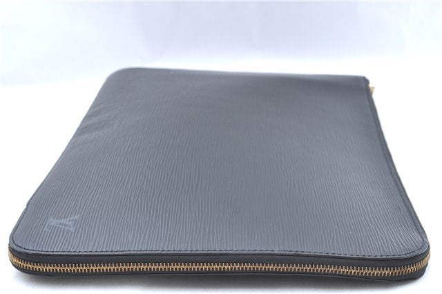 Authentic Louis Vuitton Epi Poche Documents Case Clutch Bag M54492 Black 8513B