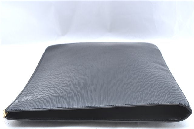 Authentic Louis Vuitton Epi Poche Documents Case Clutch Bag M54492 Black 8513B