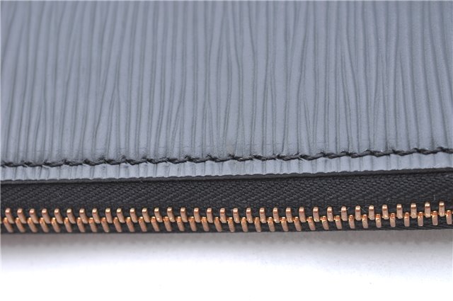 Authentic Louis Vuitton Epi Poche Documents Case Clutch Bag M54492 Black 8513B