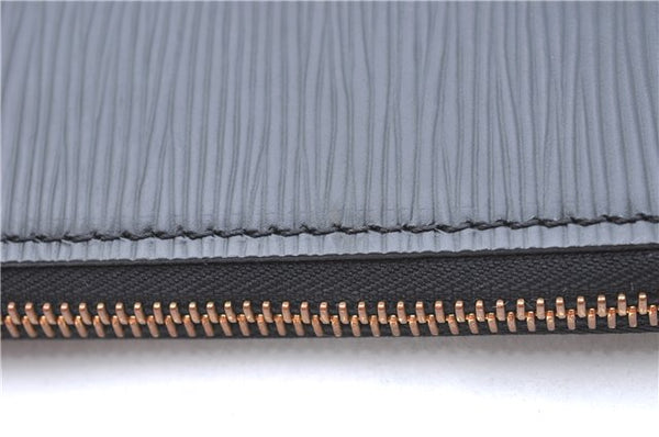 Authentic Louis Vuitton Epi Poche Documents Case Clutch Bag M54492 Black 8513B