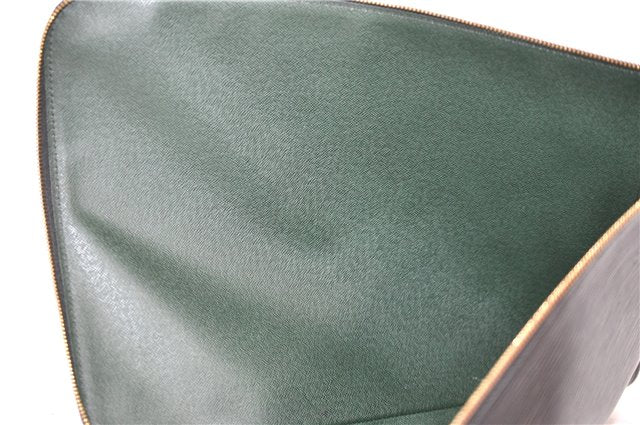 Authentic Louis Vuitton Epi Poche Documents Case Clutch Bag M54492 Black 8513B