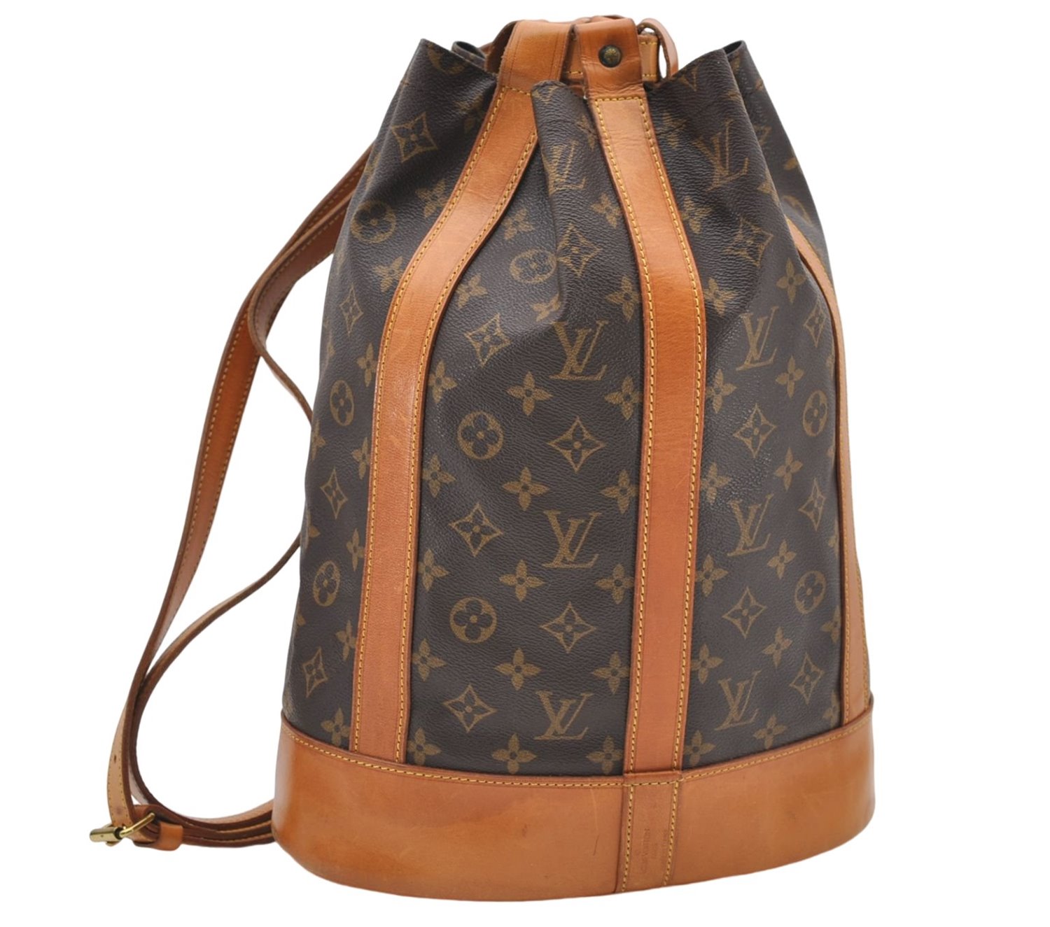 Authentic Louis Vuitton Monogram Randonnee PM Shoulder Bag M42243 LV 8514D