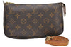 Auth Louis Vuitton Monogram Pochette Accessoires Shoulder Cross Body Pouch 8516D