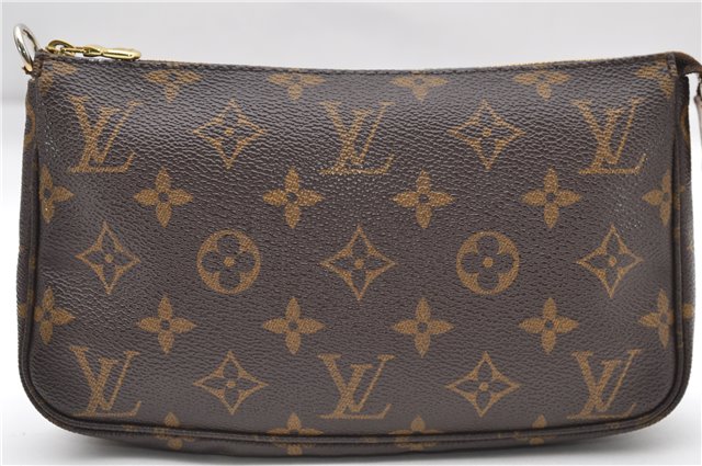 Auth Louis Vuitton Monogram Pochette Accessoires Shoulder Cross Body Pouch 8516D