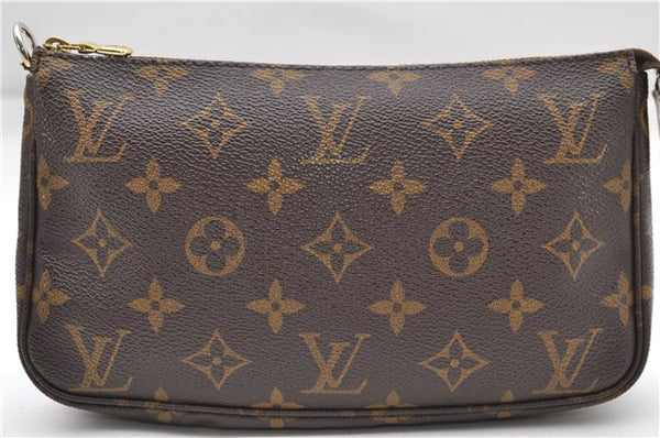 Auth Louis Vuitton Monogram Pochette Accessoires Shoulder Cross Body Pouch 8516D