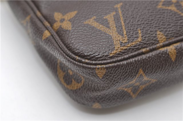 Auth Louis Vuitton Monogram Pochette Accessoires Shoulder Cross Body Pouch 8516D