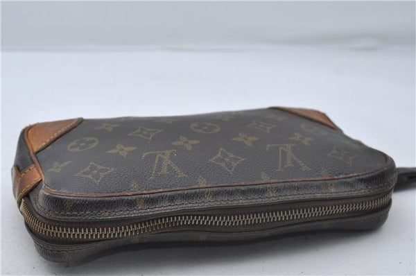 Auth Louis Vuitton Monogram Marly Dragonne PM Clutch Hand Bag M51827 LV 8517D