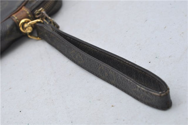 Auth Louis Vuitton Monogram Marly Dragonne PM Clutch Hand Bag M51827 LV 8517D