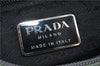 Authentic PRADA Nylon Tote Hand Bag Green Gray 8522C