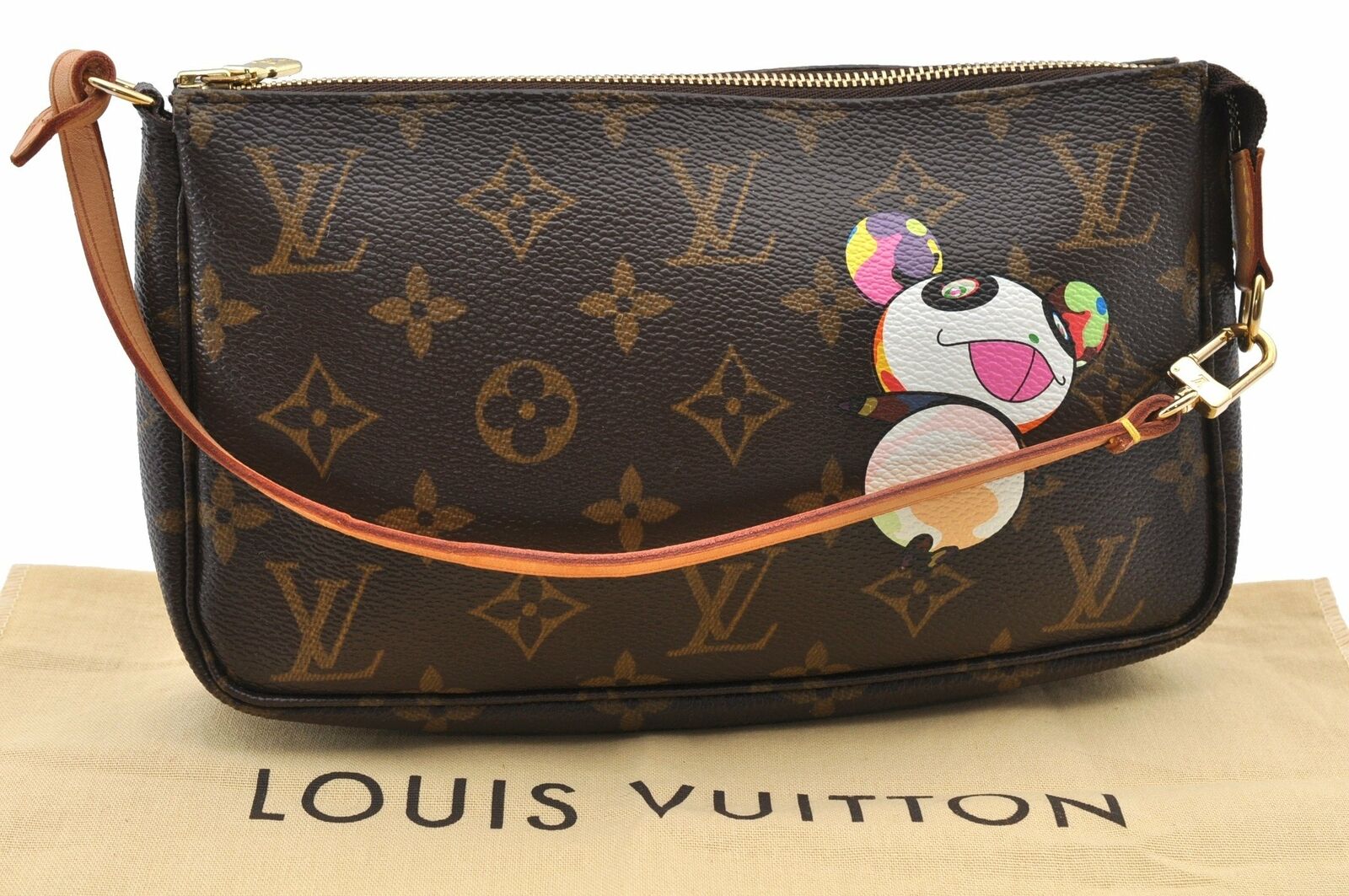 Auth LOUIS VUITTON Monogram Panda Pochette Accessoires Pouch M51981 LV 8525A