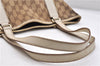 Authentic GUCCI Vintage Shoulder Tote Bag GG Canvas Leather Brown 8527C