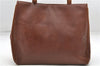 Authentic Salvatore Ferragamo Vara Leather Shoulder Tote Bag Brown SF 8533D