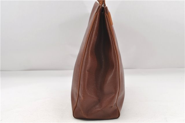 Authentic Salvatore Ferragamo Vara Leather Shoulder Tote Bag Brown SF 8533D