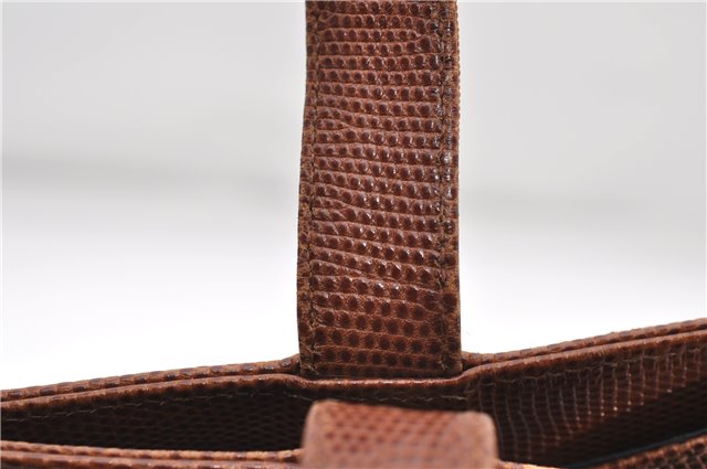 Authentic Salvatore Ferragamo Vara Leather Shoulder Tote Bag Brown SF 8533D