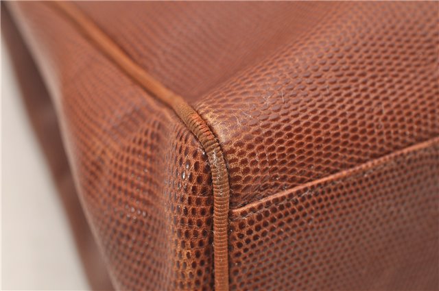 Authentic Salvatore Ferragamo Vara Leather Shoulder Tote Bag Brown SF 8533D