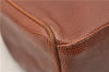 Authentic Salvatore Ferragamo Vara Leather Shoulder Tote Bag Brown SF 8533D
