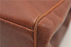 Authentic Salvatore Ferragamo Vara Leather Shoulder Tote Bag Brown SF 8533D