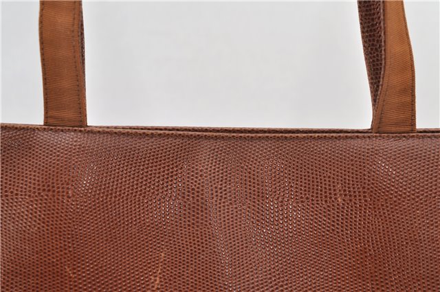 Authentic Salvatore Ferragamo Vara Leather Shoulder Tote Bag Brown SF 8533D