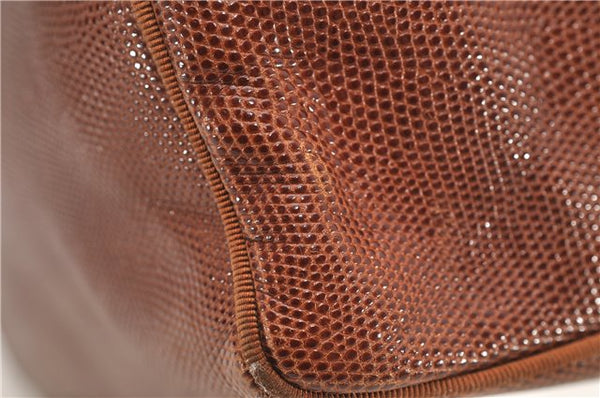 Authentic Salvatore Ferragamo Vara Leather Shoulder Tote Bag Brown SF 8533D