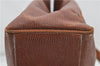 Authentic Salvatore Ferragamo Vara Leather Shoulder Tote Bag Brown SF 8533D