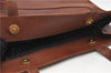 Authentic Salvatore Ferragamo Vara Leather Shoulder Tote Bag Brown SF 8533D