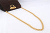 Authentic Ferragamo Gancini Chain Suede Shoulder Cross Body Bag Brown 8534D