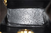 Authentic Ferragamo Gancini Chain Suede Shoulder Cross Body Bag Brown 8534D