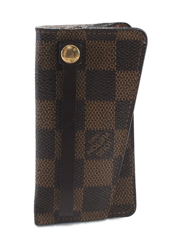 Authentic LOUIS VUITTON Damier Clochette PM Key Case N62661 LV 8536C